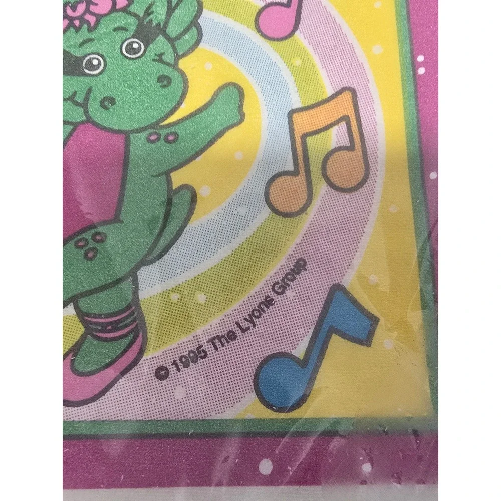 Vintage 1995 Barney and Baby Bop Luncheon Napkins 16ct Unique Sealed